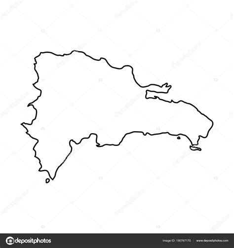 mapa de la republica dominicana para imprimir en blanco y negro