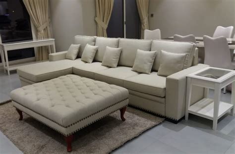 Our goal is to provide our customers with sectional, l shape and corner sofas that will give warmth and life to any living room. Lidia R2R 4 Seater L Shape sofa with Puffy