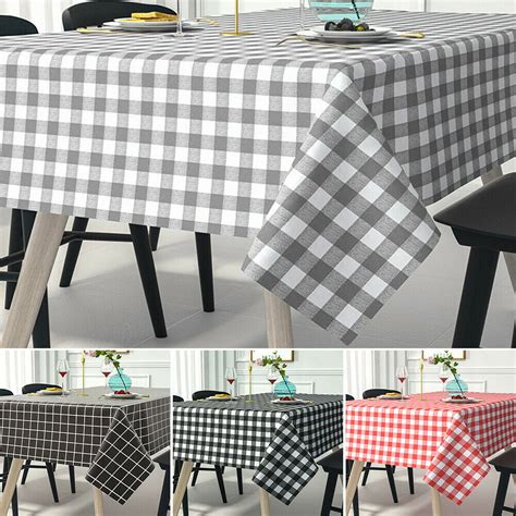 Waterproof Vinyl Pvc Table Cloth Rectangle Oil Proof Tablecloth Kitchen