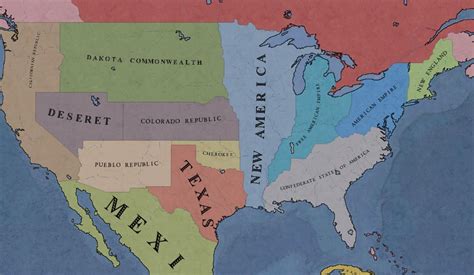 Disunited States Of America Map Maping Resources