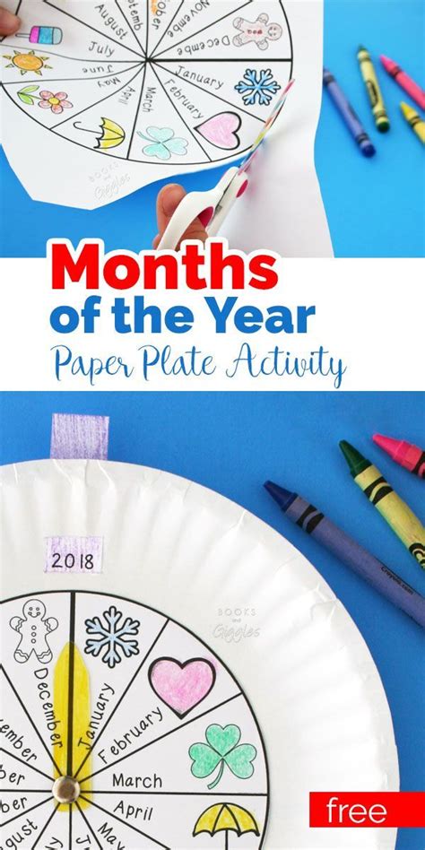 Paper Plate Calendar For Practicing The Months Of The Year