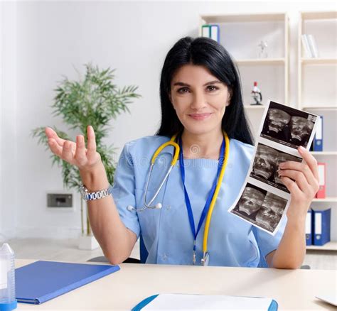 Female Doctor Gynecologist Working In The Clinic Stock Image Image Of