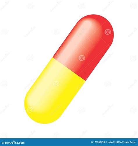 Red And Yellow Capsule Stock Illustration Illustration Of Icon 173332494