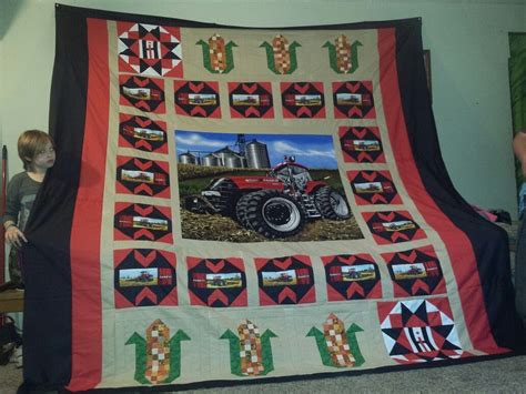 Case Ih Tractor Quilt I Just Got Done With Tractor Quilt Quilts
