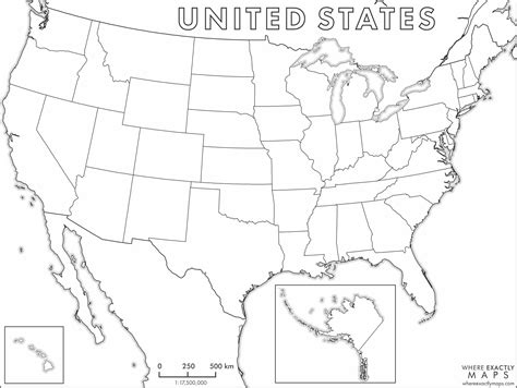 Printable United States Map Coloring Page Article Kajmnza