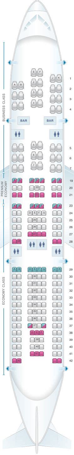 Seat Map Airbus A330 300 333 Air France Boeing Delta Airlines