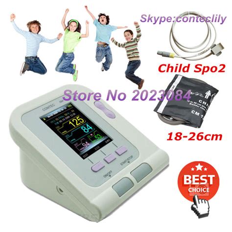 Contec08a Childkids Digital Blood Pressure Monitor Upper Arm Nibp16