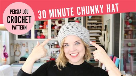I love how warm and chunky it is and the pom on top makes it super fun to wear. How to Crochet a Chunky Hat in 30 Minutes! Free Quick ...