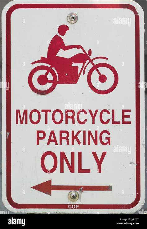 Motorcycle Parking Sign Motorbike Hi Res Stock Photography And Images