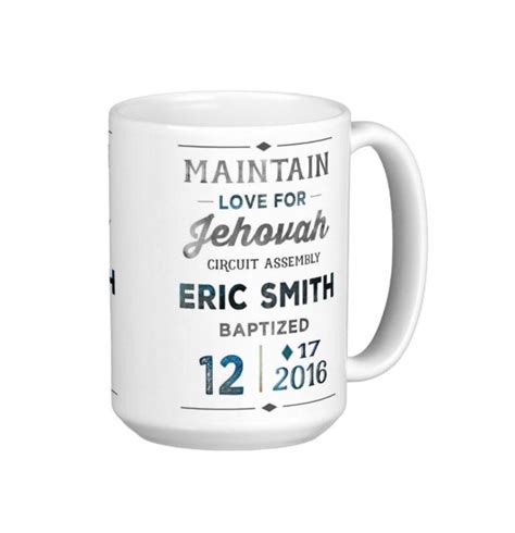 Jw Baptism Personalized Coffee Mug Jw Ts Jw Ministry Etsy