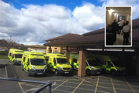 Pictured Ambulances Forced To Queue And Patients Lined Up In Corridors At Telfords Princess