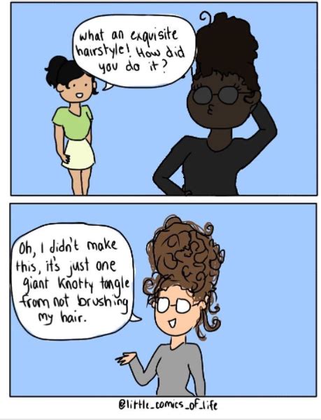 Curly Hair Comics Cartoons About Having Curly Hair