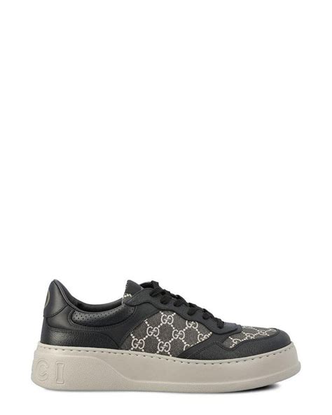 Gucci Gg Monogrammed Low Top Sneakers In Black For Men Lyst