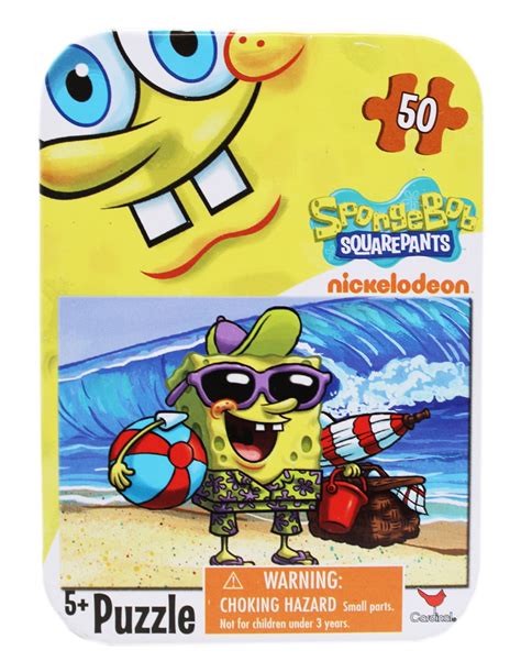 Spongebob Squarepants Beach Day Small Kids Puzzle 50pc