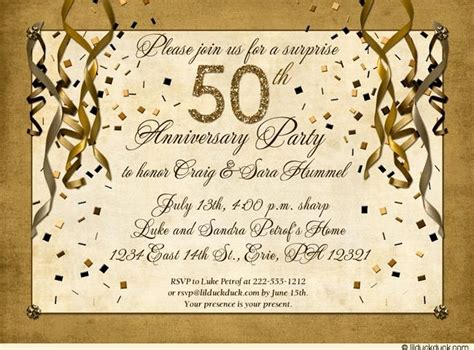 30 50th Birthday Invitation Wording Samples Example Document Template