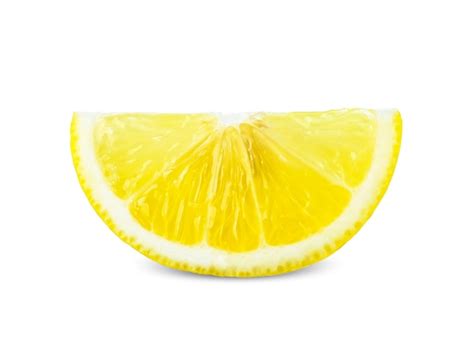 Premium Photo Slice Lemon Isolated On White