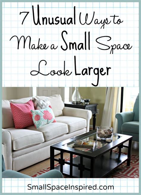 7 Ways To Make A Small Space Look Bigger Small Spaces Small Space