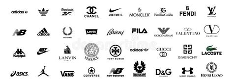 Principales Logotipos De Marcas De Ropa Conjunto De Logotipo Más