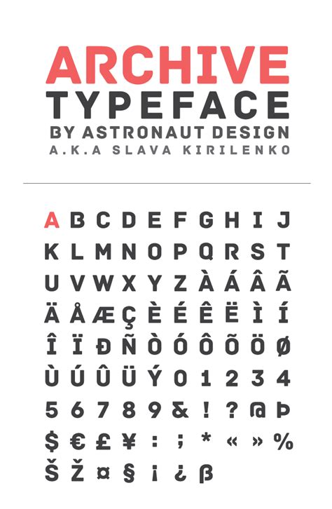 Download Archive Font At Fontfabric™