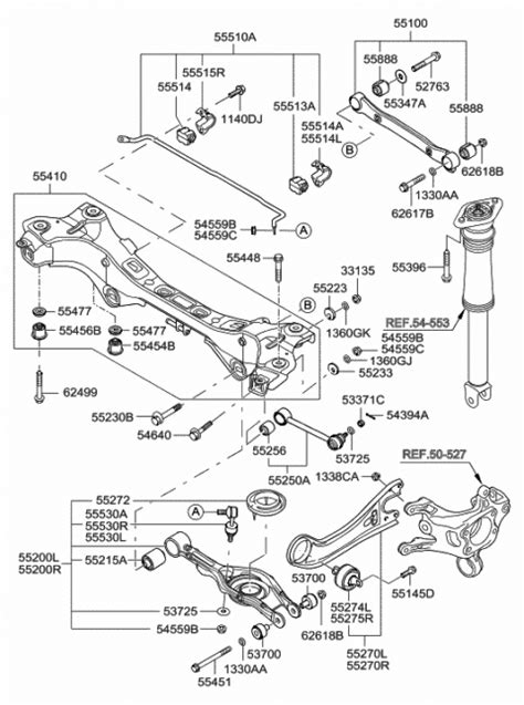55270 3s000 Genuine Hyundai Arm Assembly Rear Trailing Armlh