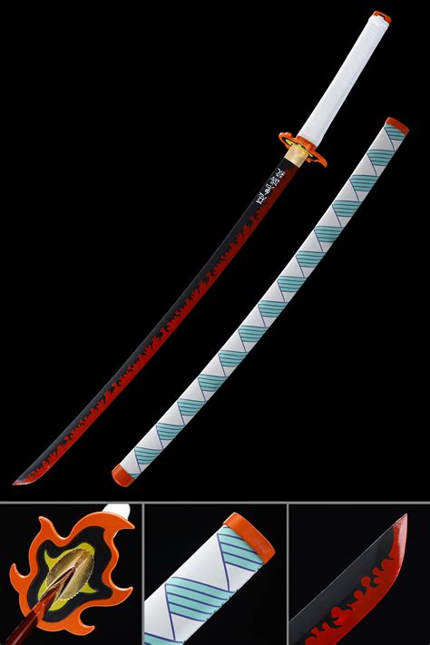 Rengoku Sword Kyojuro Rengokus Sword Demon Slayer Sword Kimetsu No