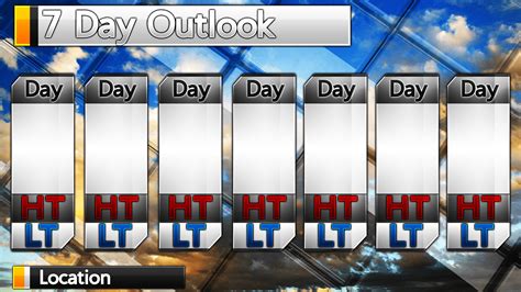 7 Day Preview Weather Forecast Graphics