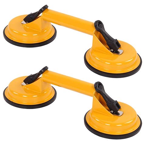 2 Pcs Double Suction Pad Dual Suction Cups Heavy Duty Suction Cups Glass Lifter Glass Suckers