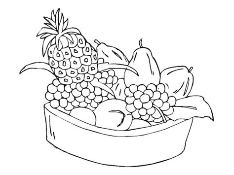 Caprelor le place sa linga droburi de sare. Desene cu Cos cu Fructe de colorat, imagini și planșe de colorat cu cos cu fructe