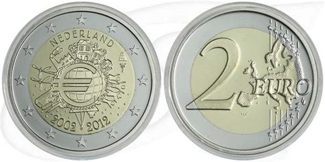 2 Euro Münzen Niederlande 2012 Bargeld