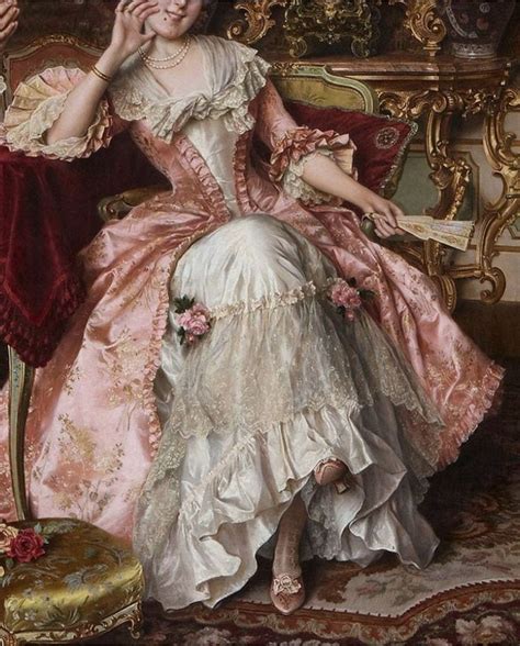 1700s Portrait Pink Gown 1700s Fabricpaintingfashion Gown Pink