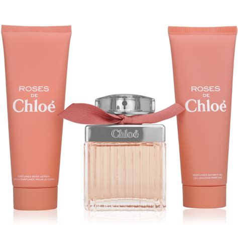 Chloé Roses De Chloé Eau De Toilette 75ml Body Lotion 75ml Shower Gel 75ml Parfum Discount