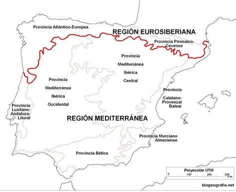 División Biogeográfica De España