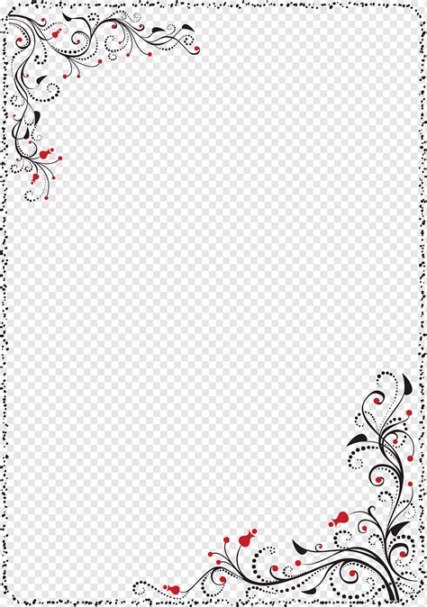 Borders And Frames Floral Design Design Love Border White Png Pngwing