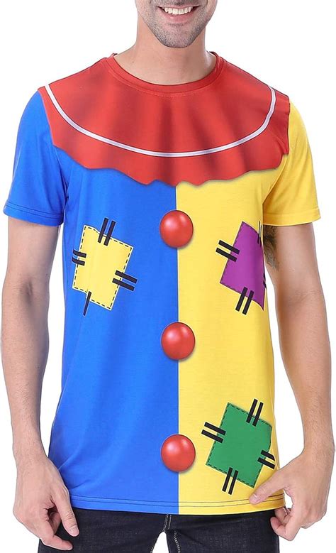 Funny World Mens Clown Costume T Shirts Clothing