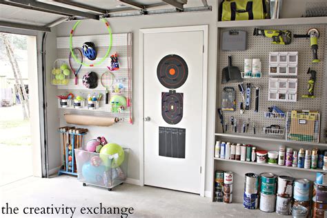 Diy Garage Pegboard Storage For Outdoor Toys