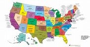 Stati Uniti D America Mappa Turistica - Bank2home.com