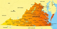 Virginia Map - Guide of the World