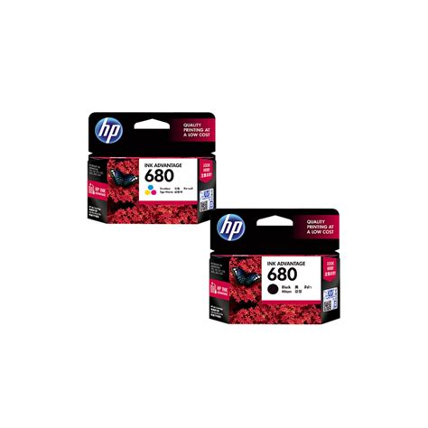 Hp 680 Combo Value Pack Ink Cartridge Black And Tri Color Shopee