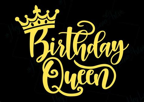 Birthday Queen Svg Birthday Girl Svg Crown Cricut Cut Etsy