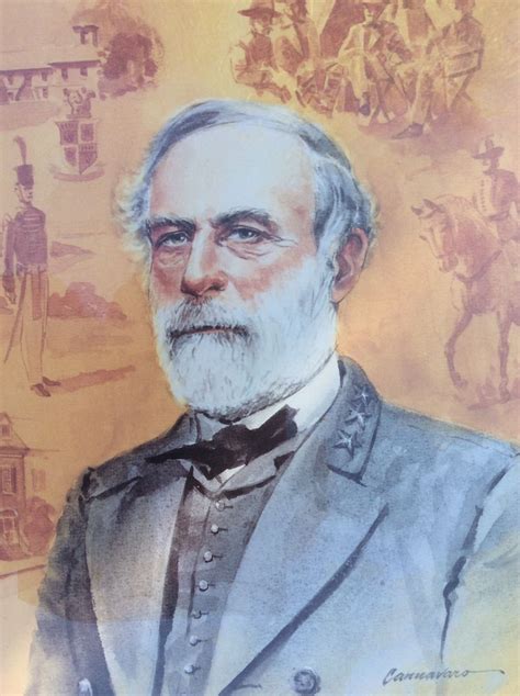 Portrait Gen Robert E Lee Lithograph By Don Cannavaro Robert E Lee