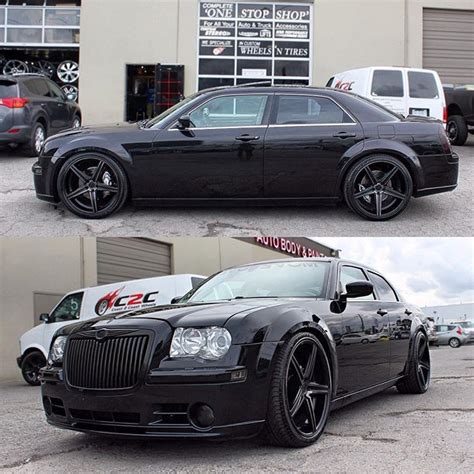 Black Beauty On This Chrysler 300 We Installed A Lowering Kit And 22