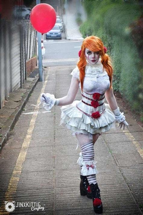 a cute yet creepy clown is listed or ranked 1 on the list these sexy pennywise cosplays will