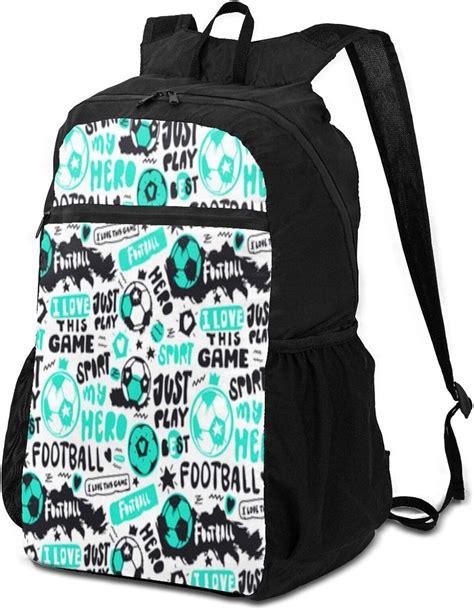 Funny Soccer Ball Backpack Casual Daypack Travel Backpacks Laptop Bags