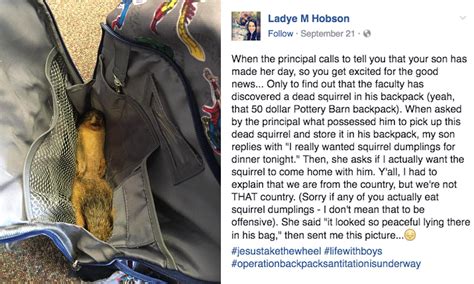 Mom S Post About Hilarious Discovery In Son S Backpack Goes Viral CBS News