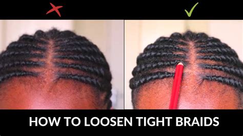 How To Loosen Tight Braids South African Youtuber Youtube