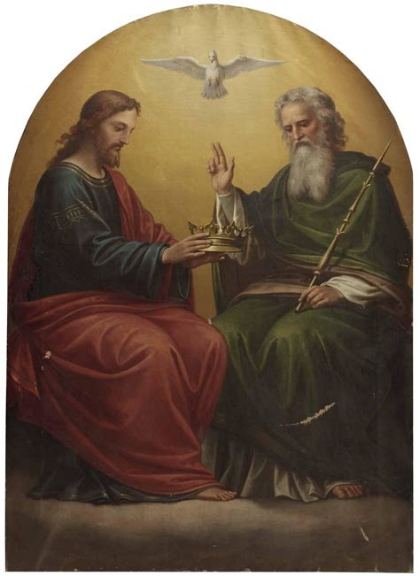 Trinity By Max Furst 1917 Public Domain Catholic Painting