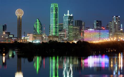 Dallas Night Skyline 112820 Photograph By Rospotte Photography
