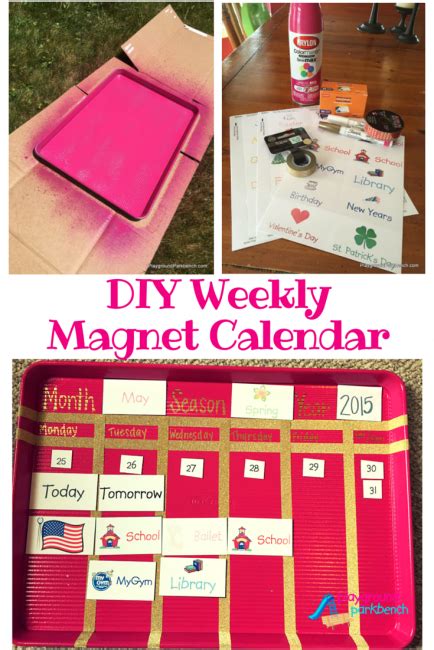 Diy Weekly Magnet Calendar