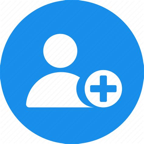 Account Add Blue Contact Create Friend New Icon