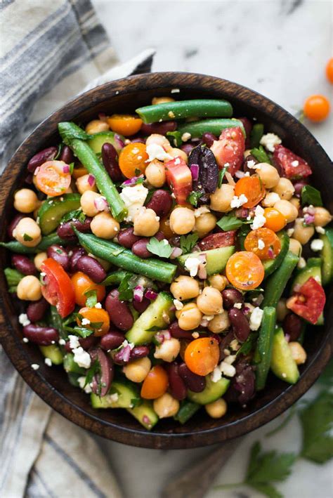 Mediterranean Three Bean Salad Healthy Nibbles And Bits